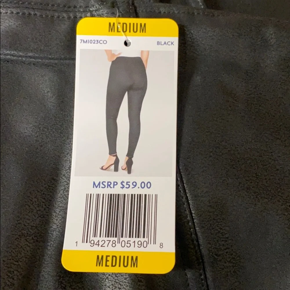 New! Seven7 Liquid Faux Leather Leggings Various Sizes! - Picture 4 of 7